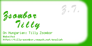 zsombor tilly business card